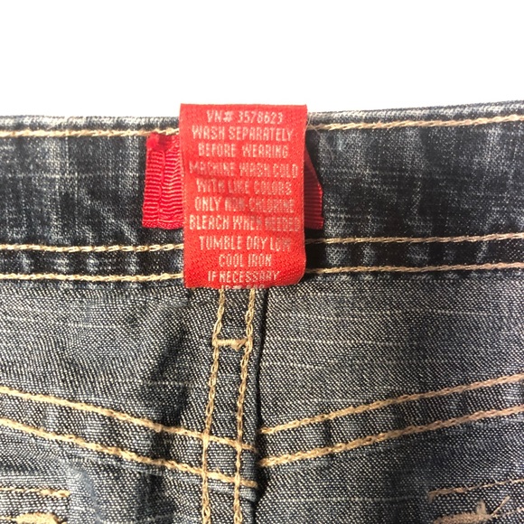 MOSSIMO Juniors Mini Jean Skirt Dark Wash Size 5 - Picture 4 of 5